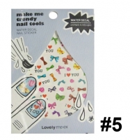 Стикеры для ногтей [THE FACE SHOP] Lovely ME:EX Make Me Trendy Water Decal Sticker