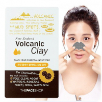 Очищающие полоски для носа [THE FACE SHOP] Jeju Volcanic Lava Nose Strips (7 штук)