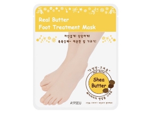 Маска с маслом ши для ног [A'PIEU] Real Butter Foot Treatment Mask