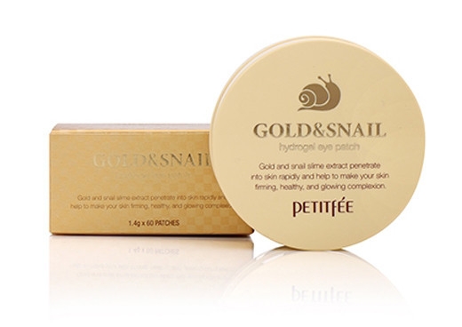 Гидрогелевые патчи с золотом и секретом улитки [PETITFEE] Gold & Snail Eye Patch