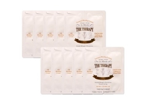 Антивозрастной крем на масляной основе [THE FACE SHOP] The Therapy Oil Blending Formula Cream Samples 10 шт