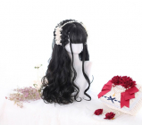 Lolita Wig - Leather Black with Side-Long Braids