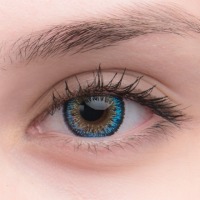 Голубые линзы EOS Cats Eyes Blue - вид 1 миниатюра